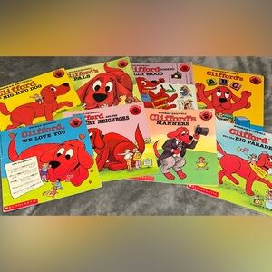 Lot Of 8 Clifford The Big Red Dog Scholastic Books